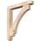 Ekena Millwork Imperial Craftsman Smooth Bracket w/ Offset Brace, Douglas Fir, 5 1/2"W x 34"D x 38"H BKT0604X34X38IMP04SDF - alternate 1